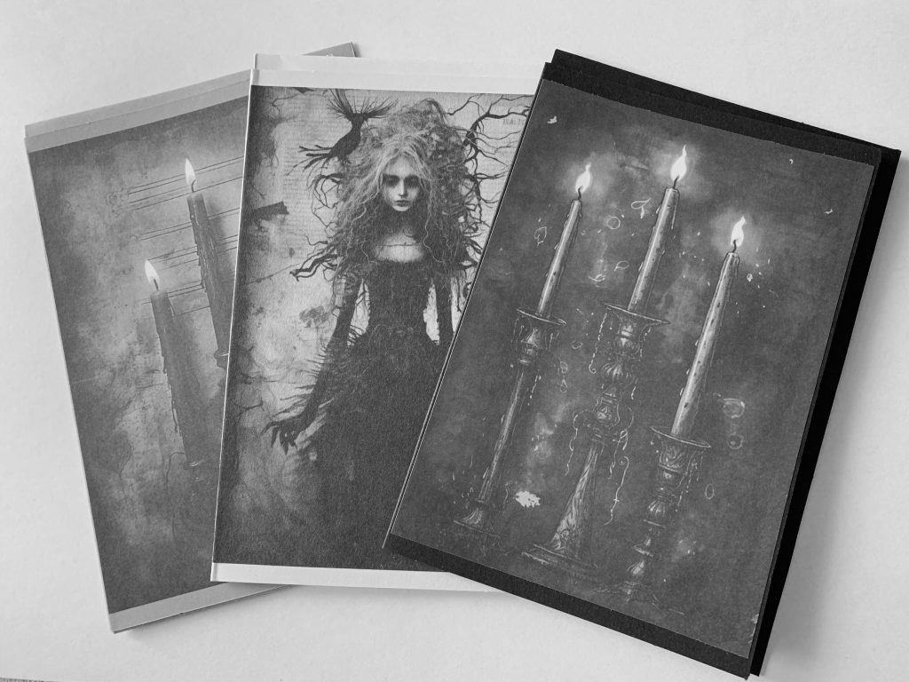 Handgefertigte Gothic-Karte von RSM ART, Motiv 5