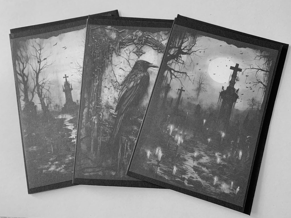Handgefertigte Gothic-Karte von RSM ART, Motiv 6
